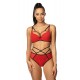 Сутиен с повдигащ ефект в червен цвят LOREN M-3636/11 - Sabrina.bg