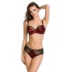 Бикини с тюл в черно и червено BOLERO 01102 - Sabrina.bg