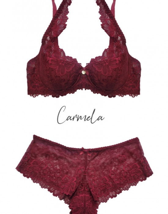 Макси сутиен с полуподплатени чашки в цвят бордо CARMELA M-053/22 - Sabrina.bg