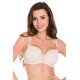 Сутиен с подплатени чашки в бежов цвят MILA 01099 - Sabrina.bg