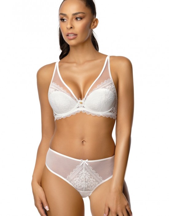 Сутиен с повдигащ ефект в бял цвят ESTELLE M-0198/11 - Sabrina.bg
