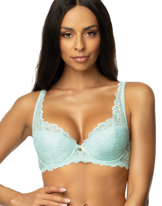 Сутиен с полуподплатени чашки в цвят мента CARMELA M-053/22 - Sabrina.bg