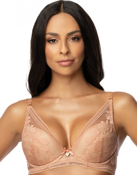 Сутиен с повдигащ ефект в бежов цвят MARGARET M-3606/11/1 - Sabrina.bg