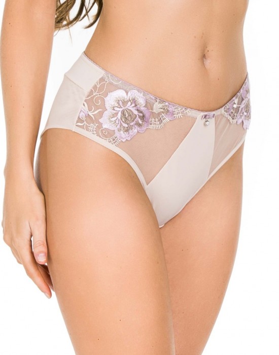 Бикини с тюл в бежов цвят CAMELIA 19153 - Sabrina.bg