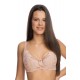Красив сутиен с ефектен дизайн в розов цвят KETO 1134 - Sabrina.bg