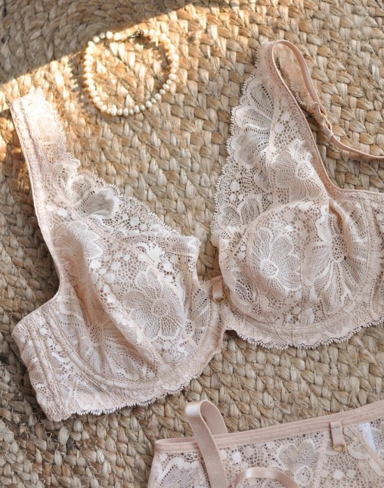 Сутиен с меки чашки в бежов цвят JULIA BRALETTE 19185 - Sabrina.bg
