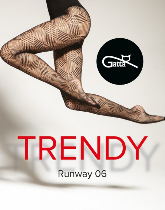 Мрежести чорапогащи в черен цвят Runway 06 - Sabrina.bg