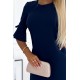 Ежедневна рокля в тъмносин цвят 217-8 - Sabrina.bg