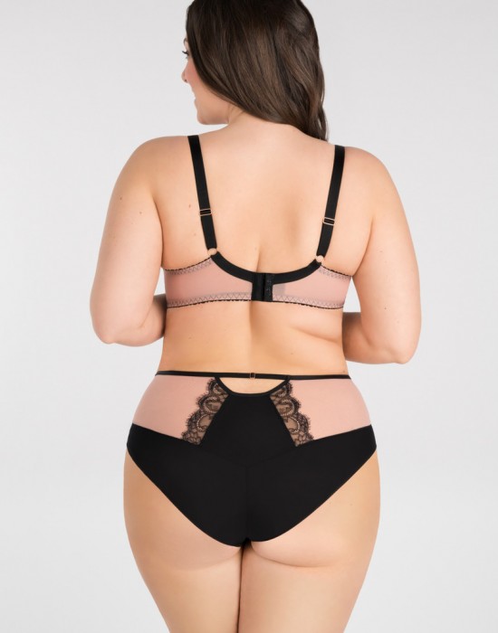 Сутиен с дантела в черен цвят K834 BLACK TO BLACK - Sabrina.bg