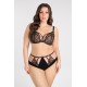Сутиен с дантела в черен цвят K834 BLACK TO BLACK - Sabrina.bg