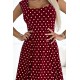 Ежедневна червена рокля на точки 241-3