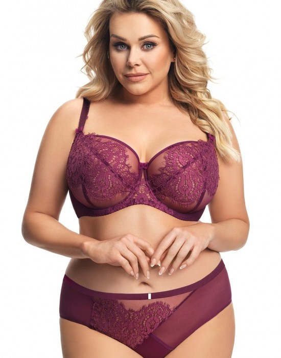 Макси сутиен с меки чашки в лилав цвят PALERMO K641