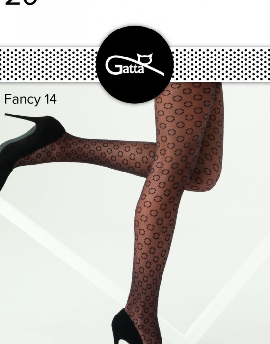 Чорапогащи в черен цвят FANCY - 14 20 DEN