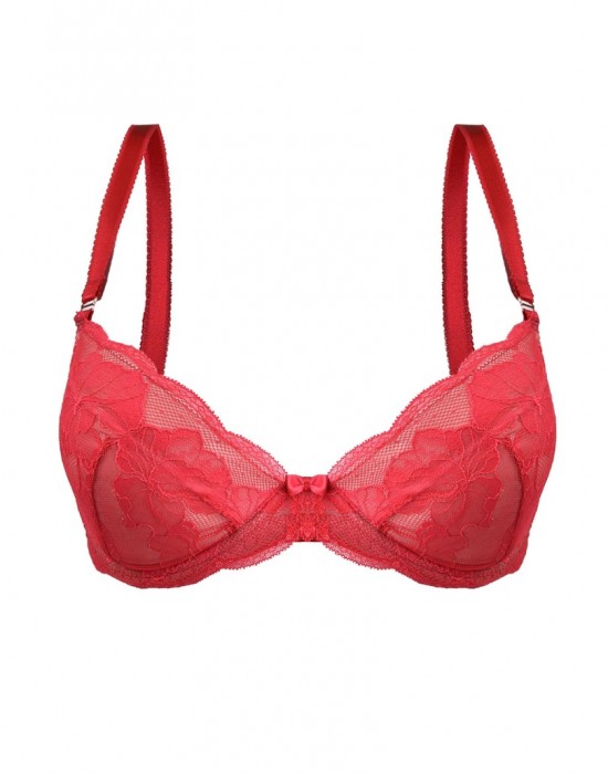 Секси push up сутиен в червено AMELIA 19202