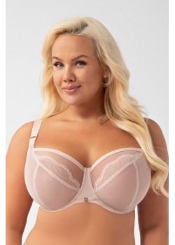Сутиен с мека чашка в бежов цвят IDA K900
