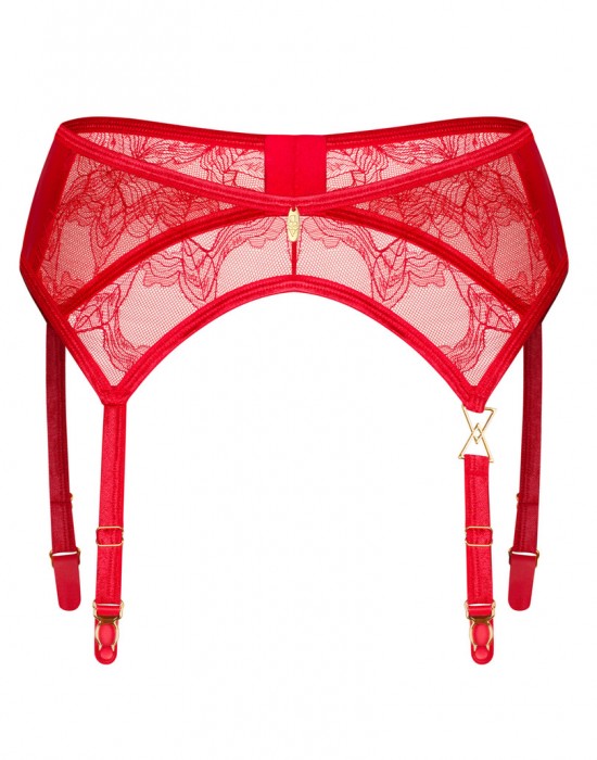 Aliosa Секси жартиерен колан в червено