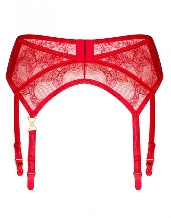 Aliosa Секси жартиерен колан в червено