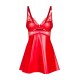 Aliosa Секси нощница с прашки в червено