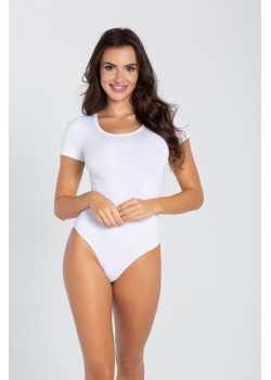 Body T-shirt дамско боди с къс ръкав, бял