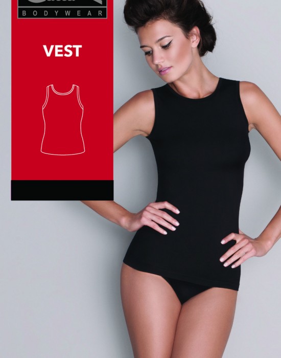Vest - дамски потник в черно