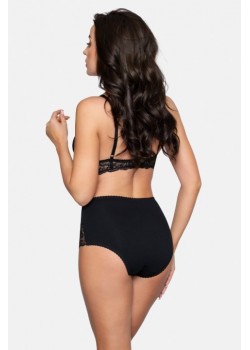 BBL187 бикини с дантела, черен цвят