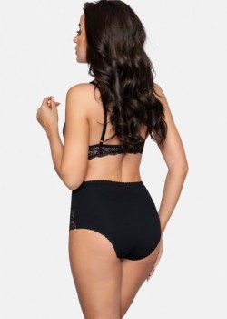 BBL187 бикини с дантела, черен цвят
