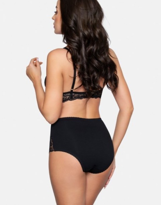 BBL187 бикини с дантела, черен цвят