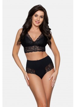 BBL187 бикини с дантела, черен цвят