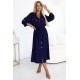 531-6 Рокля тип риза в тъмносиньо