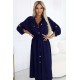 531-6 Рокля тип риза в тъмносиньо