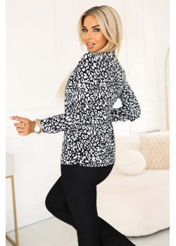 140-28 Елегантна блуза с дълъг ръкав