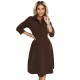 SANDY 286-9 Елегантна рокля в кафяв цвят