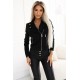 481-2 Късо велурено яке в черен цвят