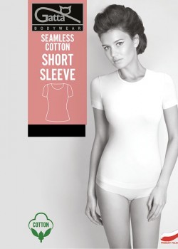 Нощница Koszula-Short-Slevee-Cotton-Black