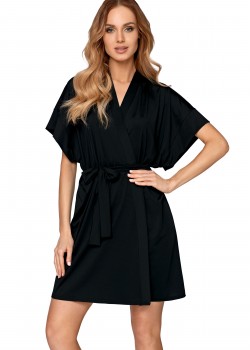 Секси халат Szlafrok-Corina-Czarny-Czarny
