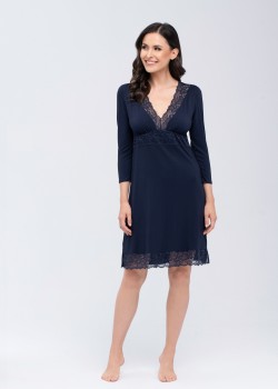 Нощница Koszulka-Thelma-Granatowa-Granatowy