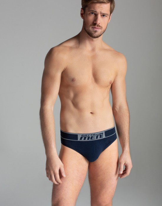 Мъжки слип Bielizna Męska - Slip Cotton OCEAN BLUE