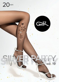 Чорапогащник Rajstopy-Silver-Party-wz19-Nero-Silver
