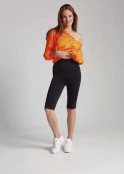 Дамски безшевен клин LEGGINGS MIRELLA SHORTS BLACK