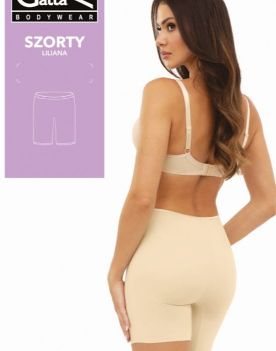 Безшевни къси панталони Szorty Liliana BEIGE