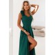 Елегантна дълга рокля в зелен цвят 643-1