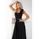 Елегантна дълга рокля в черен цвят 643-2