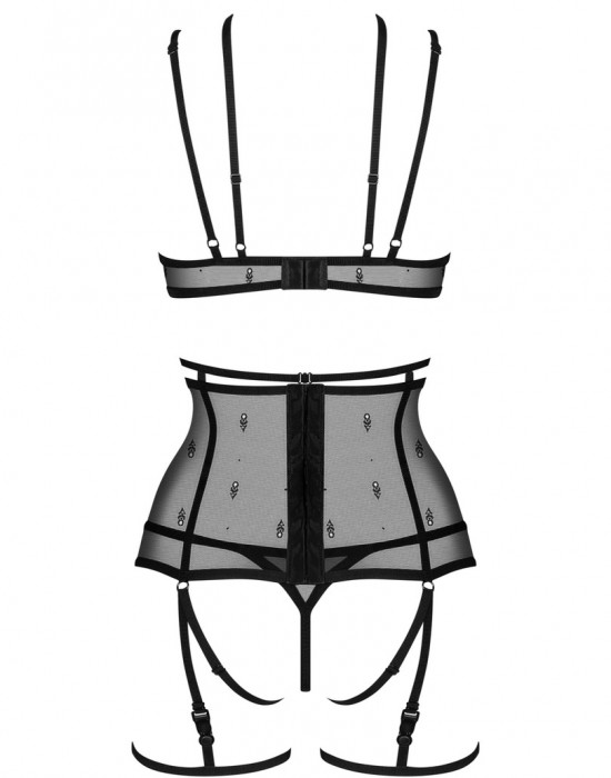 Черен секси комплект от четири части Anniverse Special