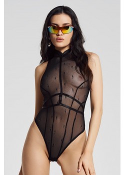 Черно секси боди Anniverse Special