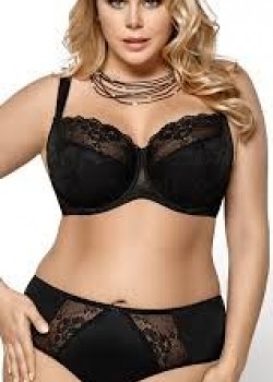 Черни бикини с висока талия Blanca K358 