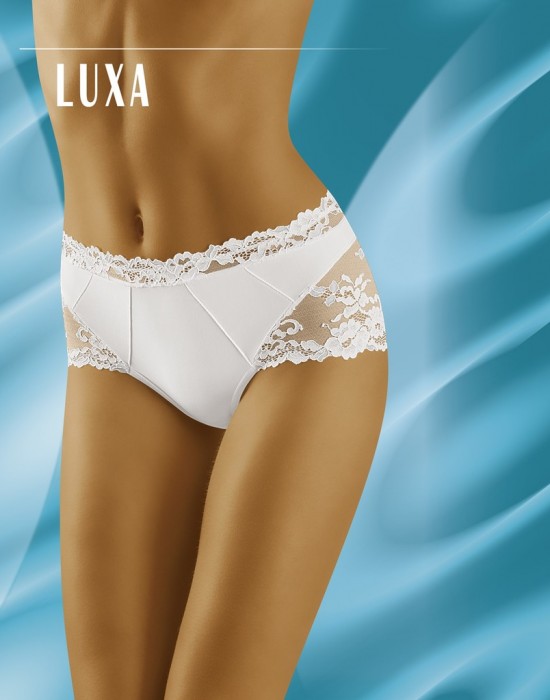 Бикини с дантела в бял цвят Luxa - Sabrina.bg