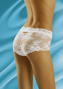 Бикини с дантела в бял цвят Luxa