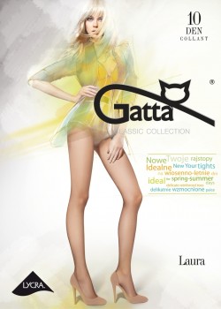 Фин чорапогащник в цвят лъвско кафяво LAURA 10 DEN