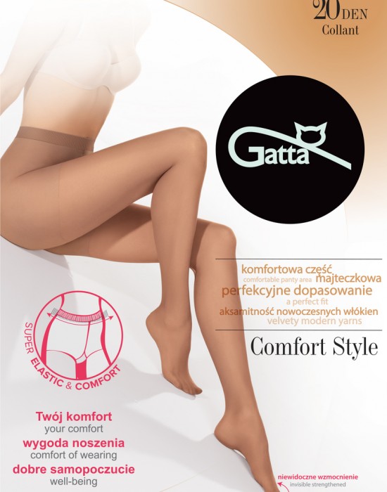 Чорапогащник в кафяв цвят Comfort Style Visione 20 DEN - Sabrina.bg