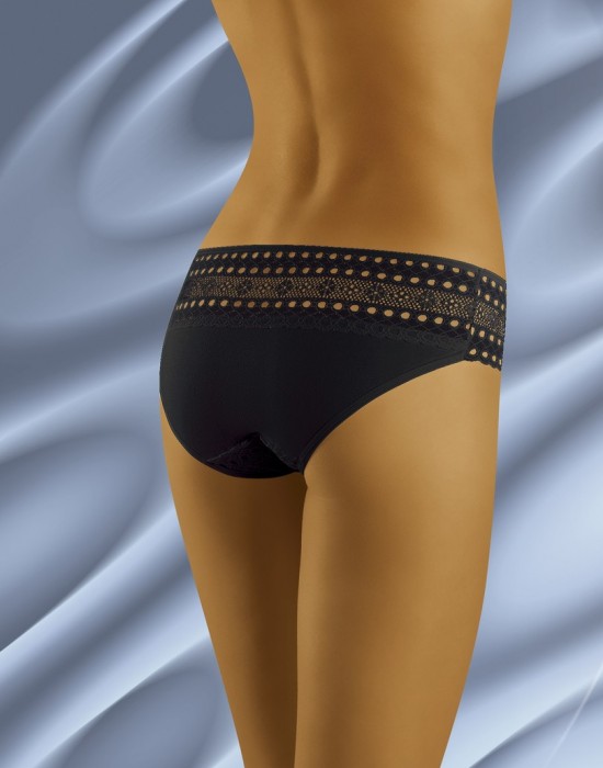 Памучни бикини на дупки в черен цвят Eco Ta - Sabrina.bg